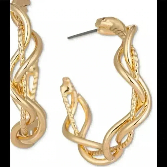 Charter Club new rope hoop earrings - Picture 1 of 3